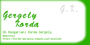 gergely korda business card